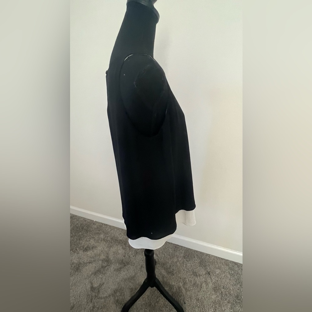 Studio M sleeveless top black and white size Small - Picture 9 of 12
